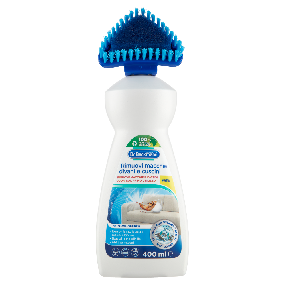 Dr. Beckmann Rimuovi Macchie Divani e Cuscini con Spazzola Soft Brush 400ml	, , large