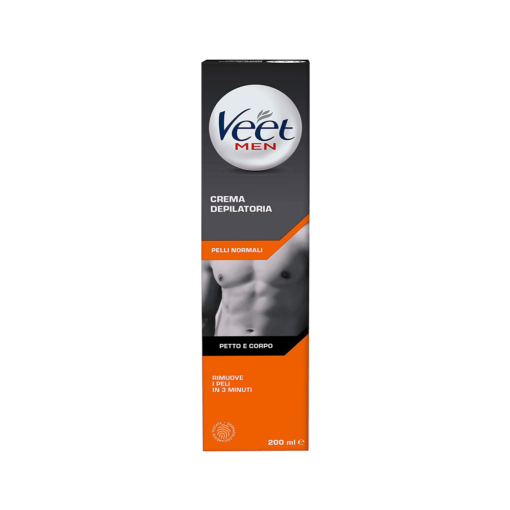 Veet Men Crema Depilatoria Pelli Normali 200 ml, , large