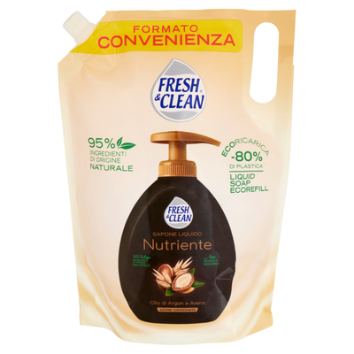 Fresh&Clean Sapone Liquido Refill Nutriente Argan 1000ml