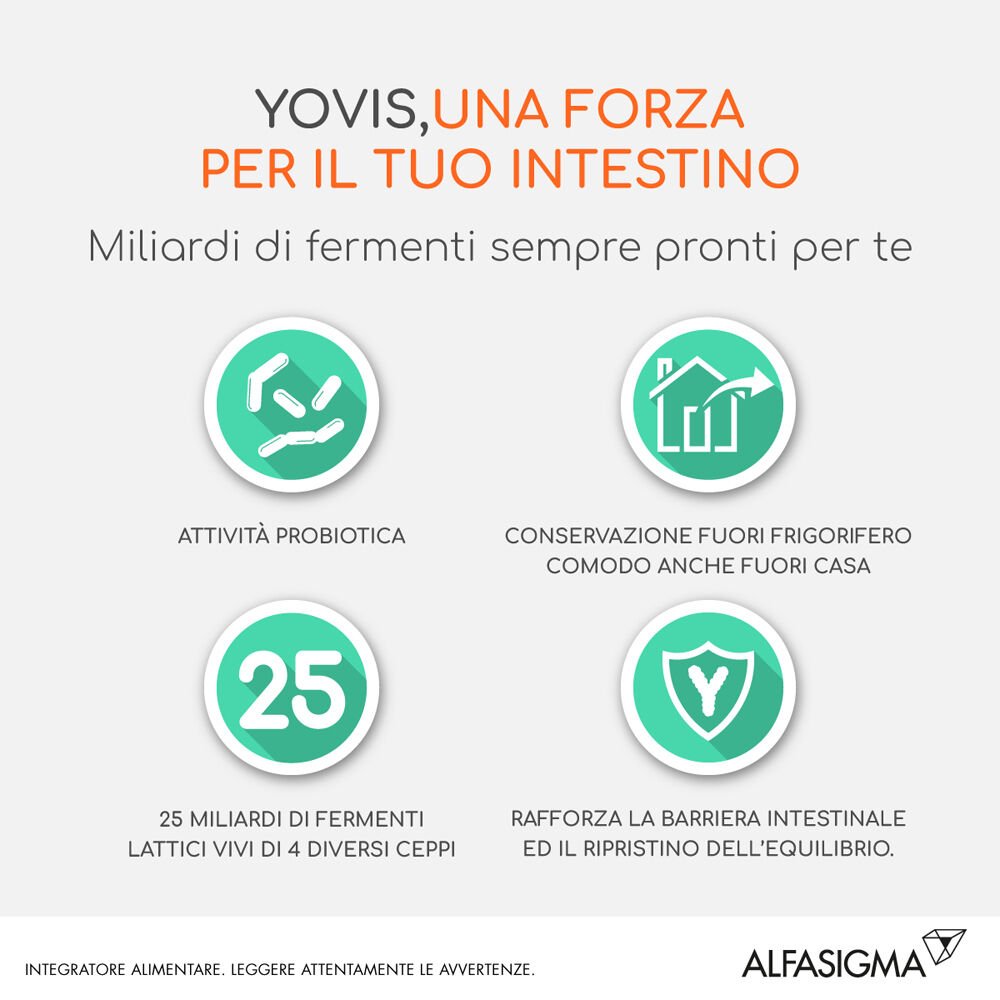 Yovis 25 Miliardi Fermenti Lattici Vivi 10 Flaconcini 10 ml, , large