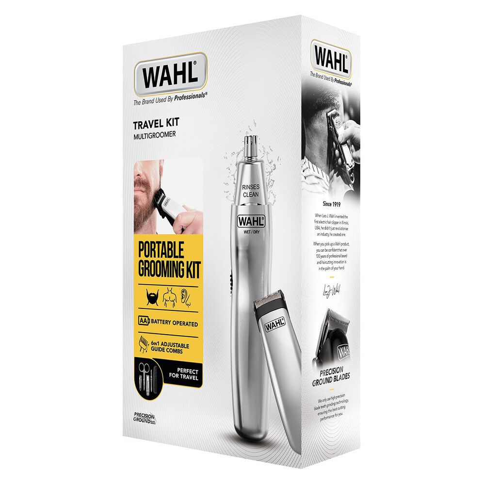 Wahl Travel Kit Regolabarba + Trimmen 12 Accessori, , large