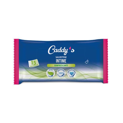 Caddy's Salviette Intime Rinfrescanti 15 Pezzi