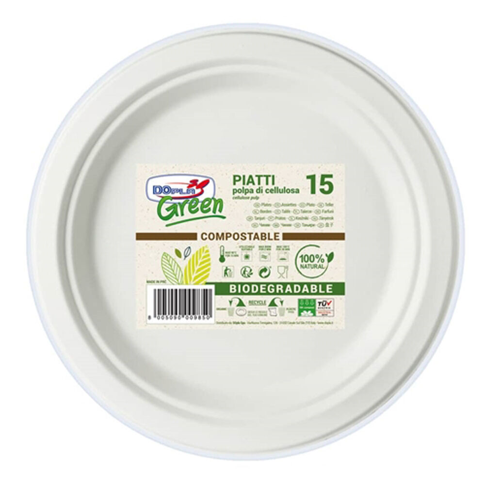 Dopla Green Piatti Frutta &Oslash; 18 cm	, , large