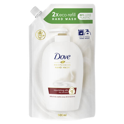 Dove Pouch Sapone Liquido Seta 500 ml