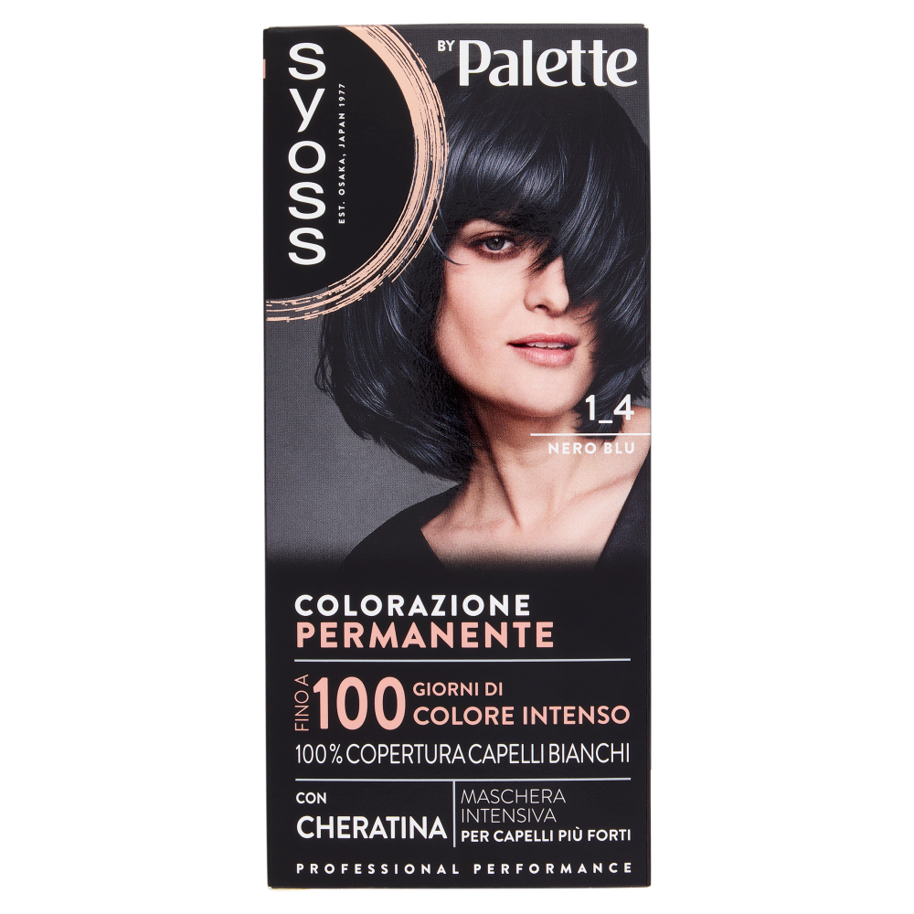 Syoss By Palette Colorazione Permanente 1.4 Nero Blu, , large