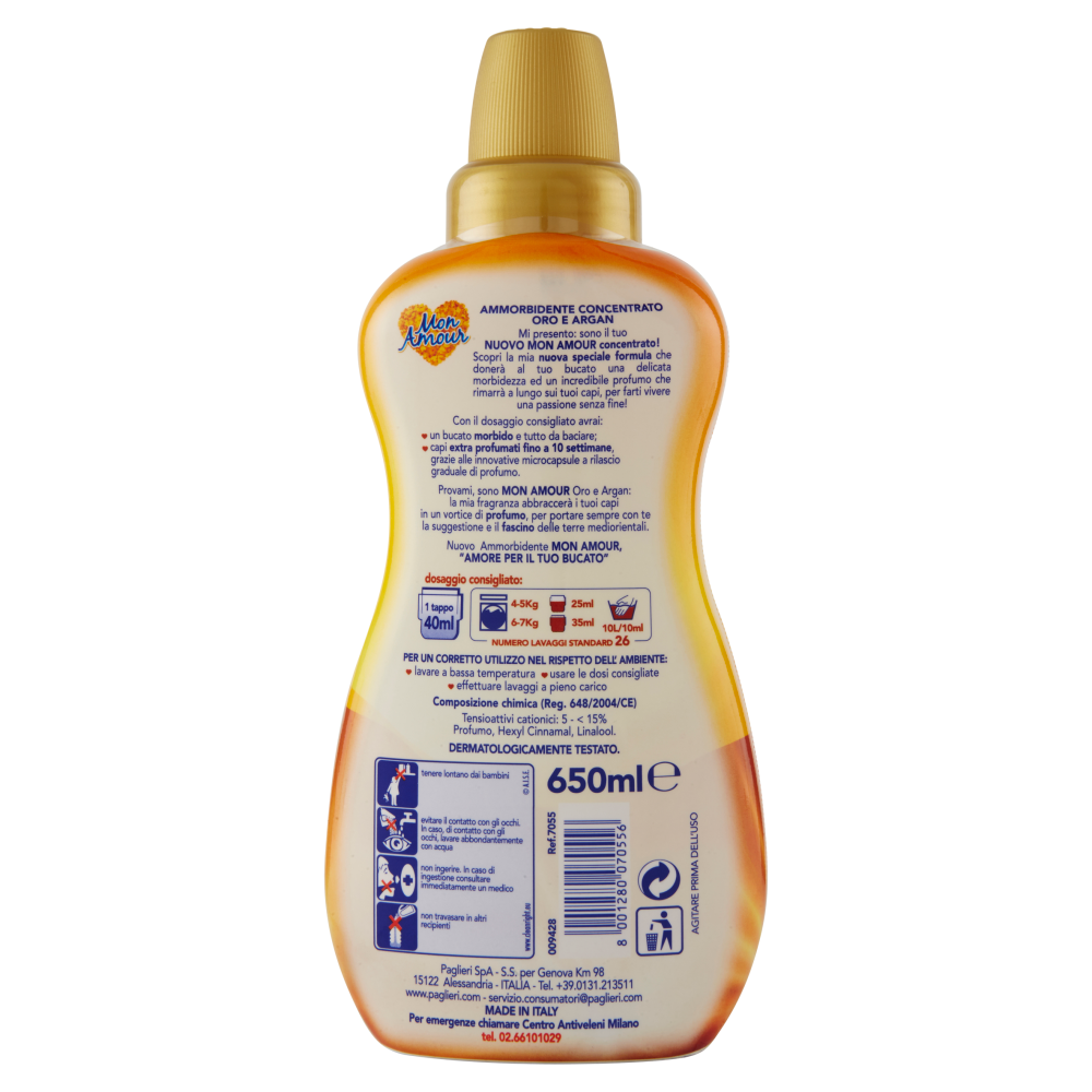 Mon Amour Ammorbidente Concentrato Profumazione Assortita 650 ml, , large