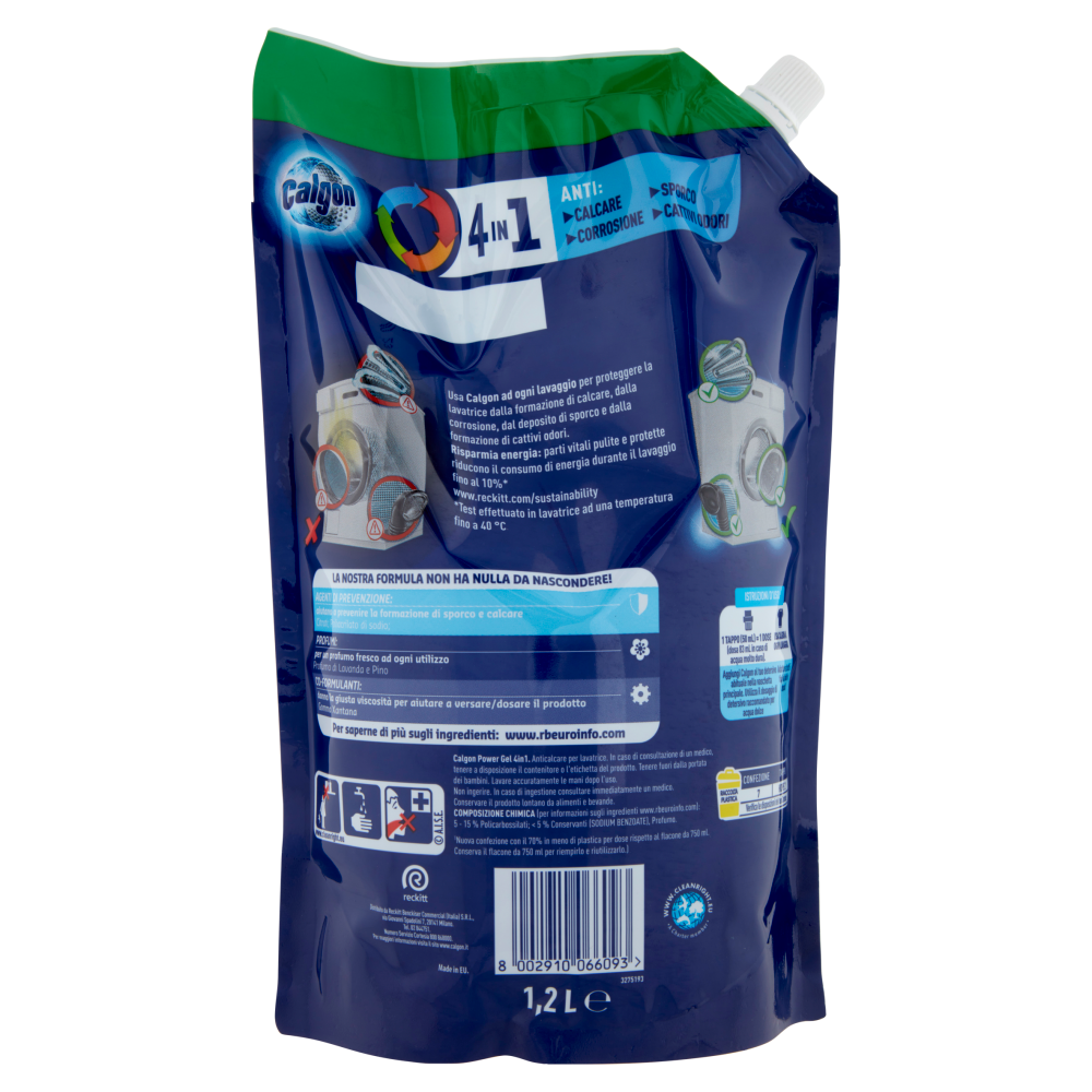 Calgon Gel Anticalcare Lavatrice 1200 ml, , large