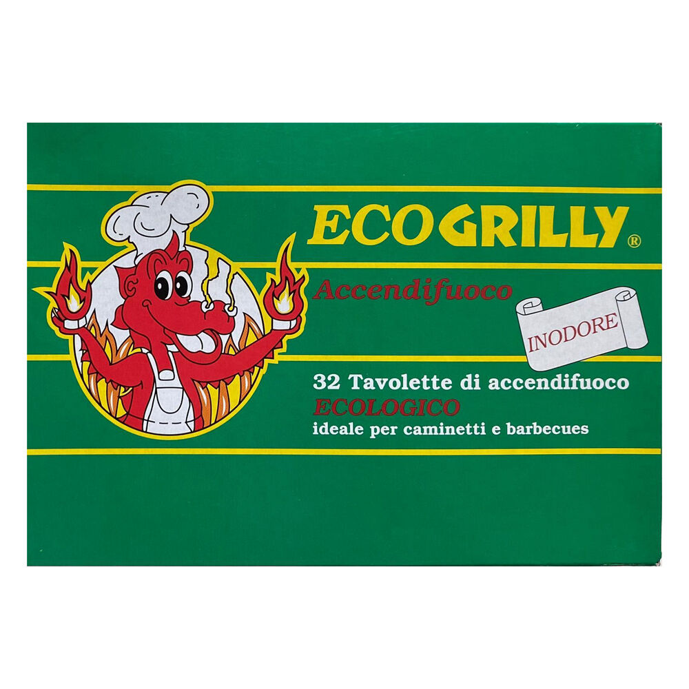 Grilly Accendifuoco 32 Tavolette Inodore, , large