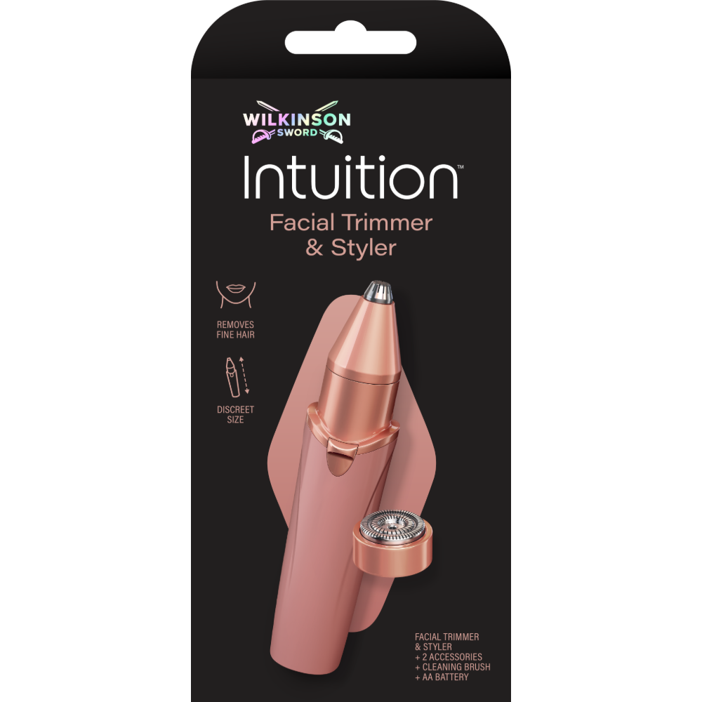 Wilkinson Sword Intuition Facial Trimmer & Styler, , large