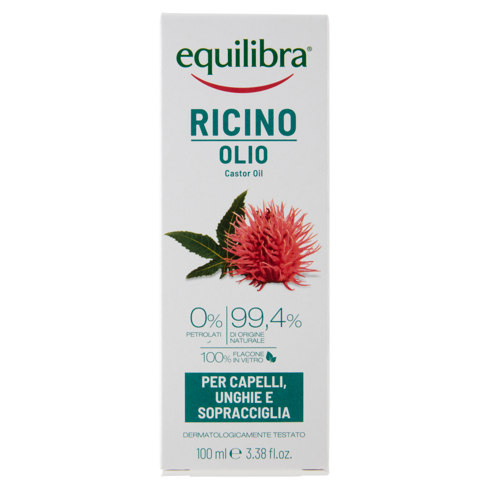 Equilibra Ricino Olio per Capelli, Unghie e Sopracciglia 100 ml, , large