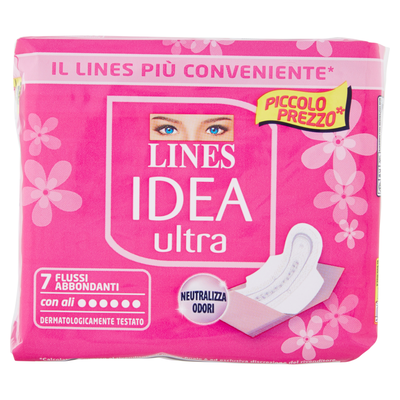 Lines Idea Ultra Flussi Abbondanti 7 Assorbenti