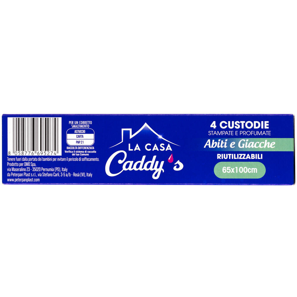 Caddy's Custodia Abiti e Giacche 65x100cm 4 Pezzi, , large