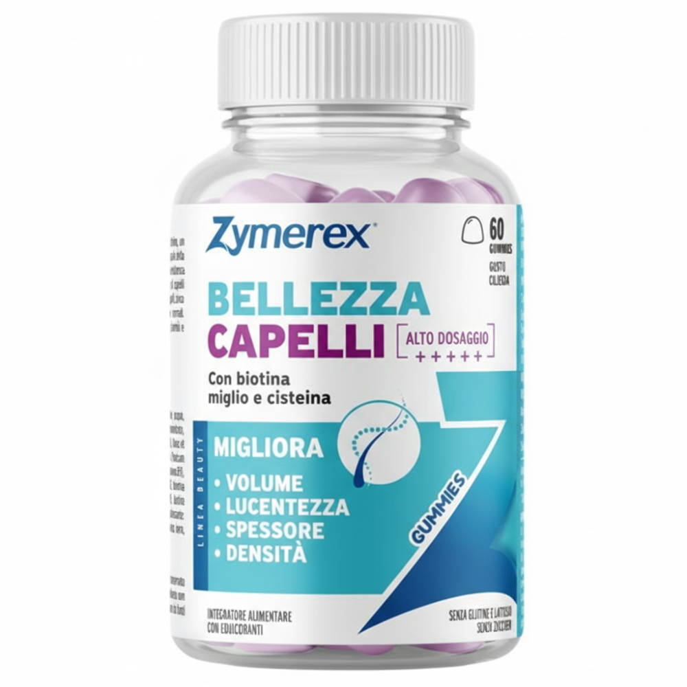 Zymerex Gummies Bellezza Capelli Integratore 60 Pezzi, , large