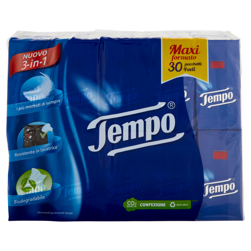 Tempo Fazzoletti 30 Pacchetti, , large