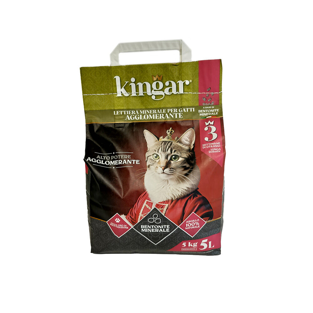 Kingar Cat Lettiera Agglomerante Bentonite Minerale, , large