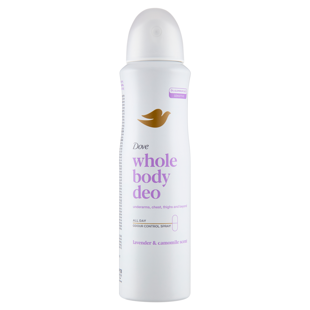 Dove Whole Body Deo Sensitive Lavender & Camomile Scent 150 ml, , large