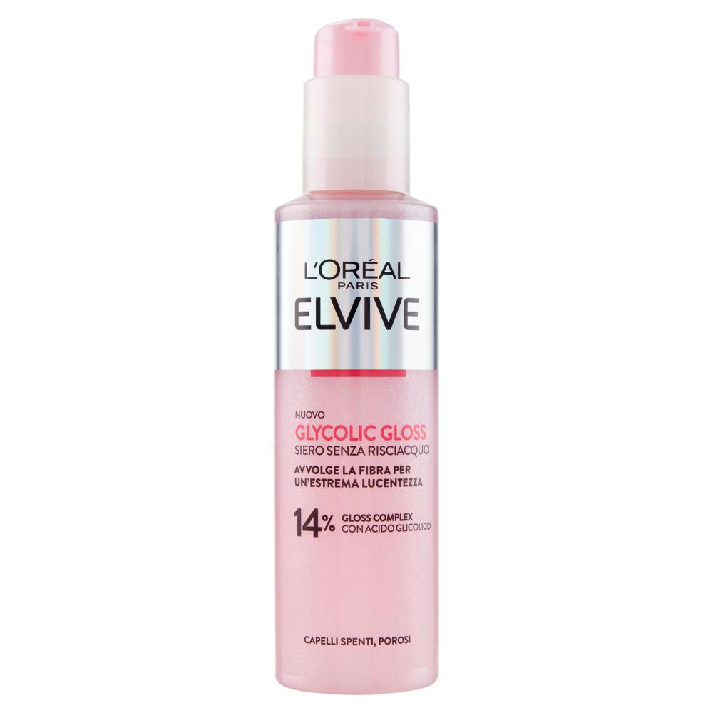 L'Or&eacute;al Paris Elvive Glycolic Gloss Siero Senza Risciacquo con Acido Glicolico 150 ml, , large
