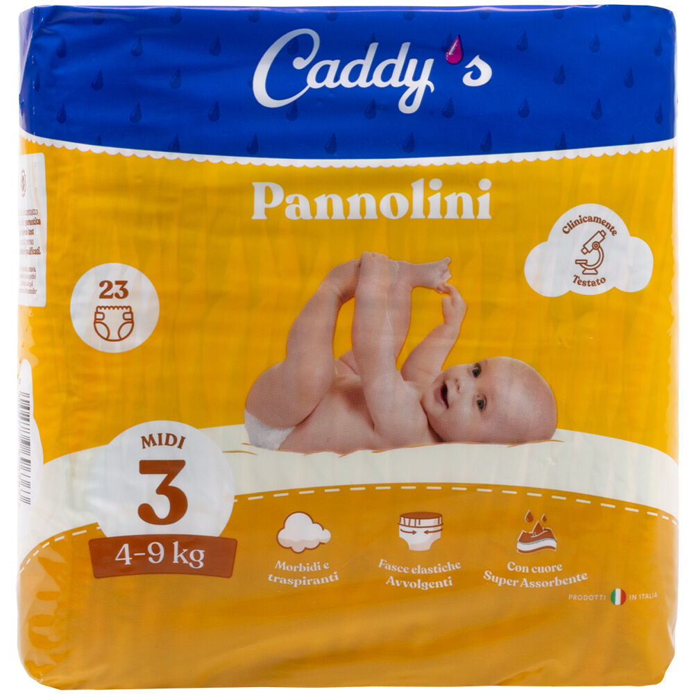 Caddy's Pannolini Midi ( 4-9 Kg) 23 Pezzi, , large
