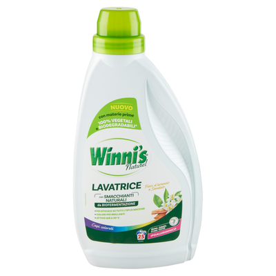 Winni's Naturel Lavatrice Capi colorati Fiori d'arancio e Sandalo 25 Lavaggi 1125ml