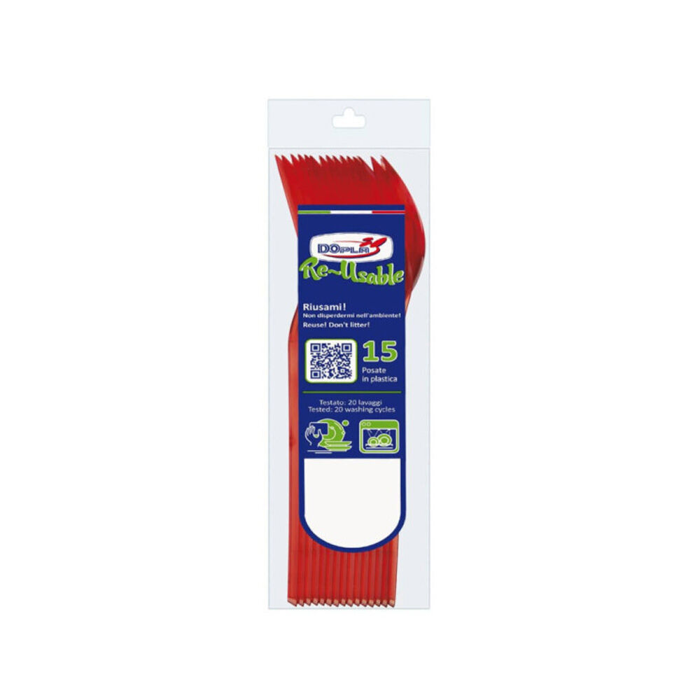 Dopla Cucchiai Compact Rosso 15 pezzi	, , large