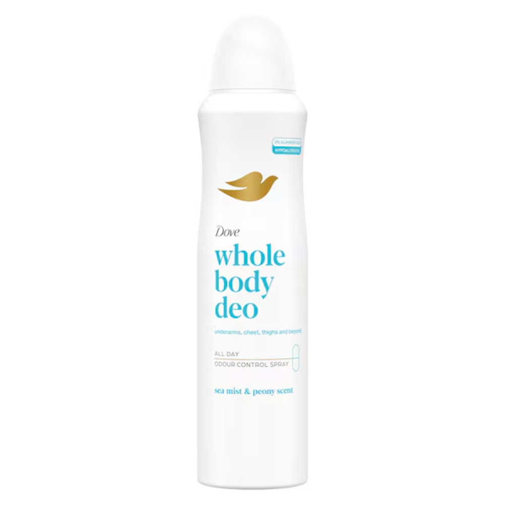 Dove Whole Body Deo Spray Ipoallergenico 150ml, , large