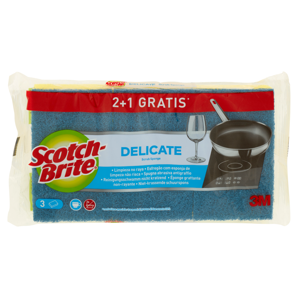 Scotch Brite Spugna Antigraffio 2+1, , large