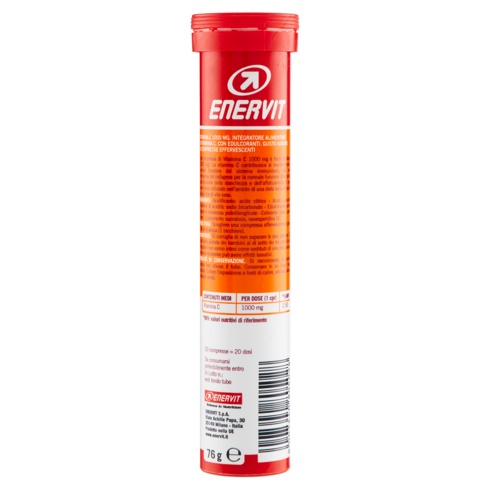 Enervit Vitamina C 1000mg 20 Compresse Effervescenti, , large