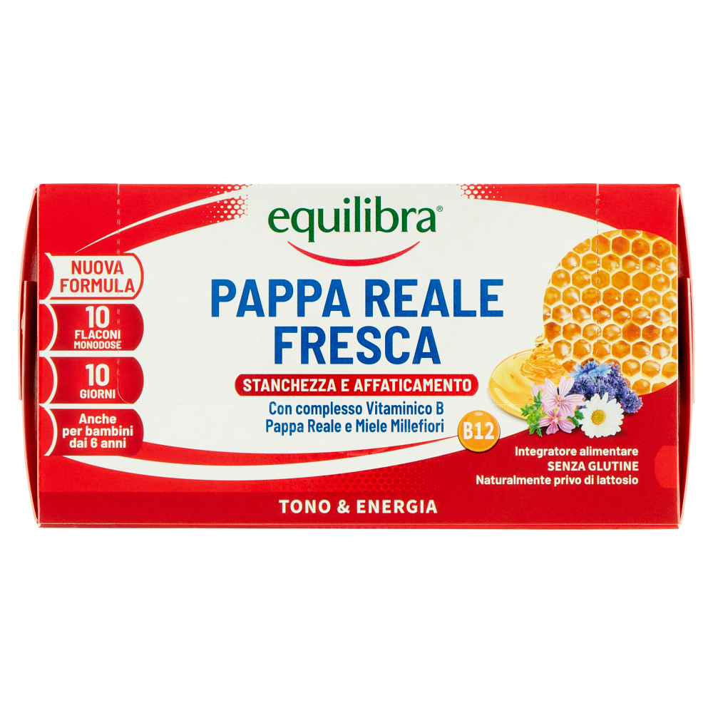 Equilibra Pappa Reale Fresca Stanchezza e Affaticamento 10 Flaconi Monodose, , large