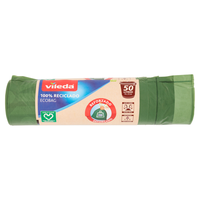 Vileda sacco immondizia Ecobag 100& Riciclati 50 Litri