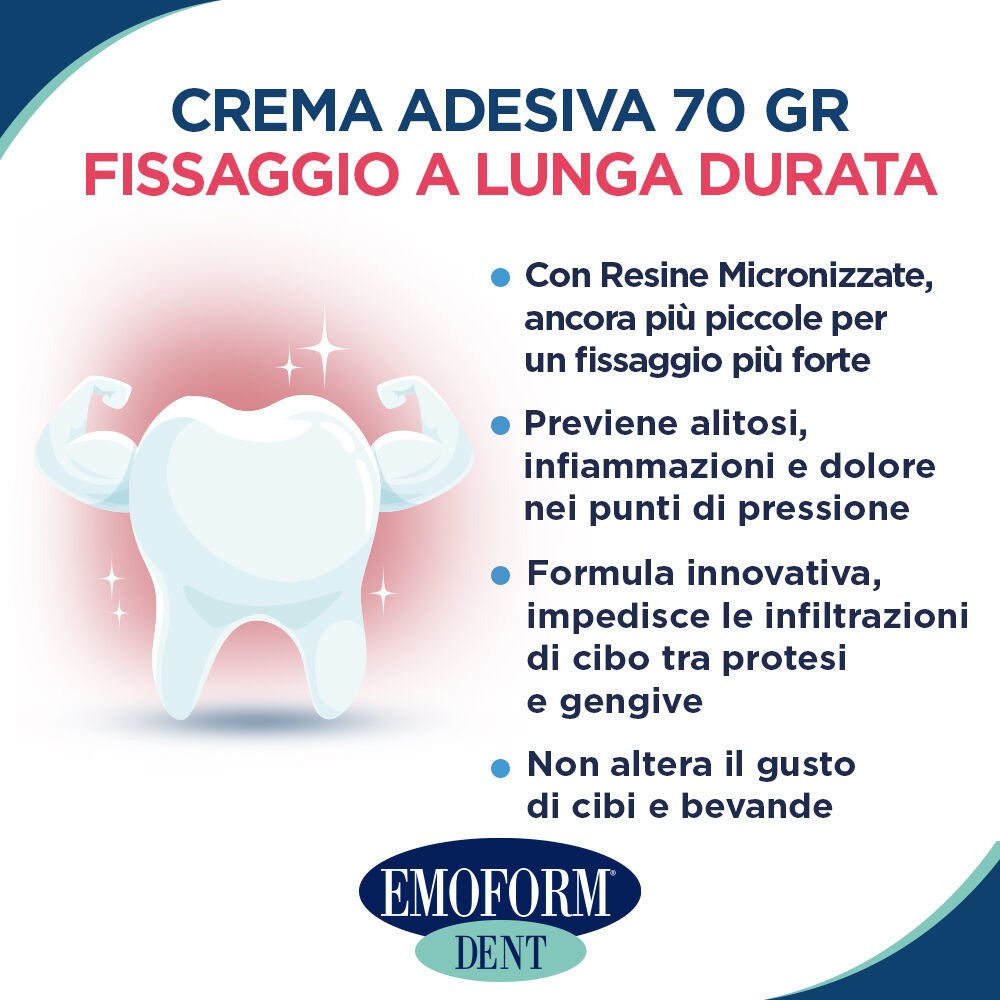 Emoform Dent Forte Crema Adesiva per Protesi  70 gr, , large