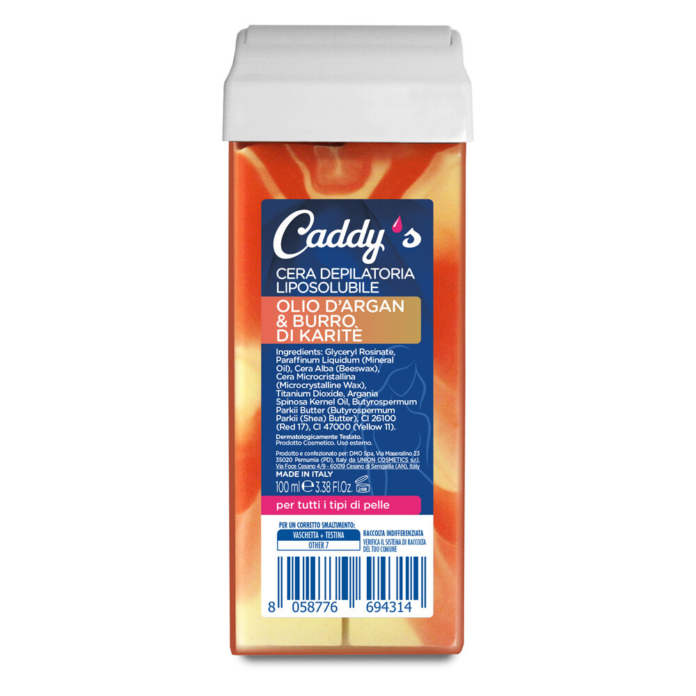 Caddy's Cera Depilatoria Roll-On Olio d'Argan & Burro di Karit&eacute; 100 ml, , large