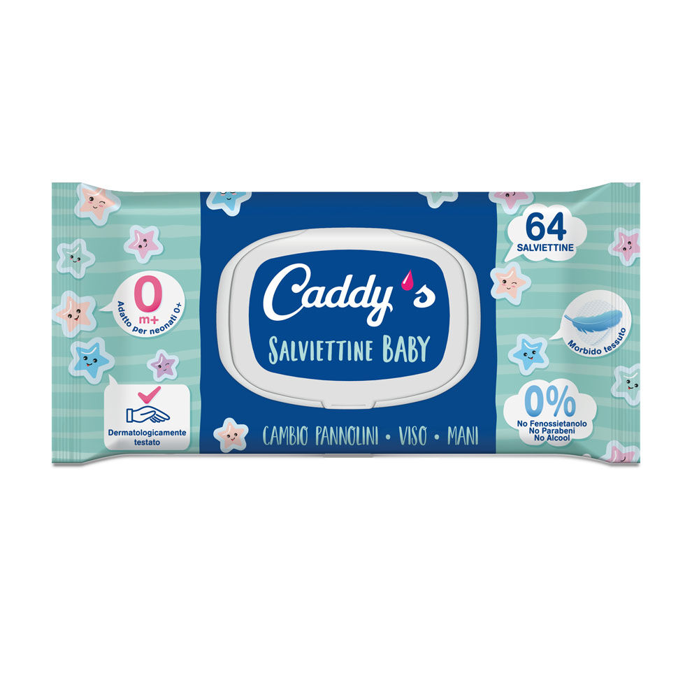 Caddy's Baby 64 Salviettine, , large