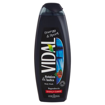 Vidal Energy Sport Bagnodoccia Ginseng e Guarana 500 ml