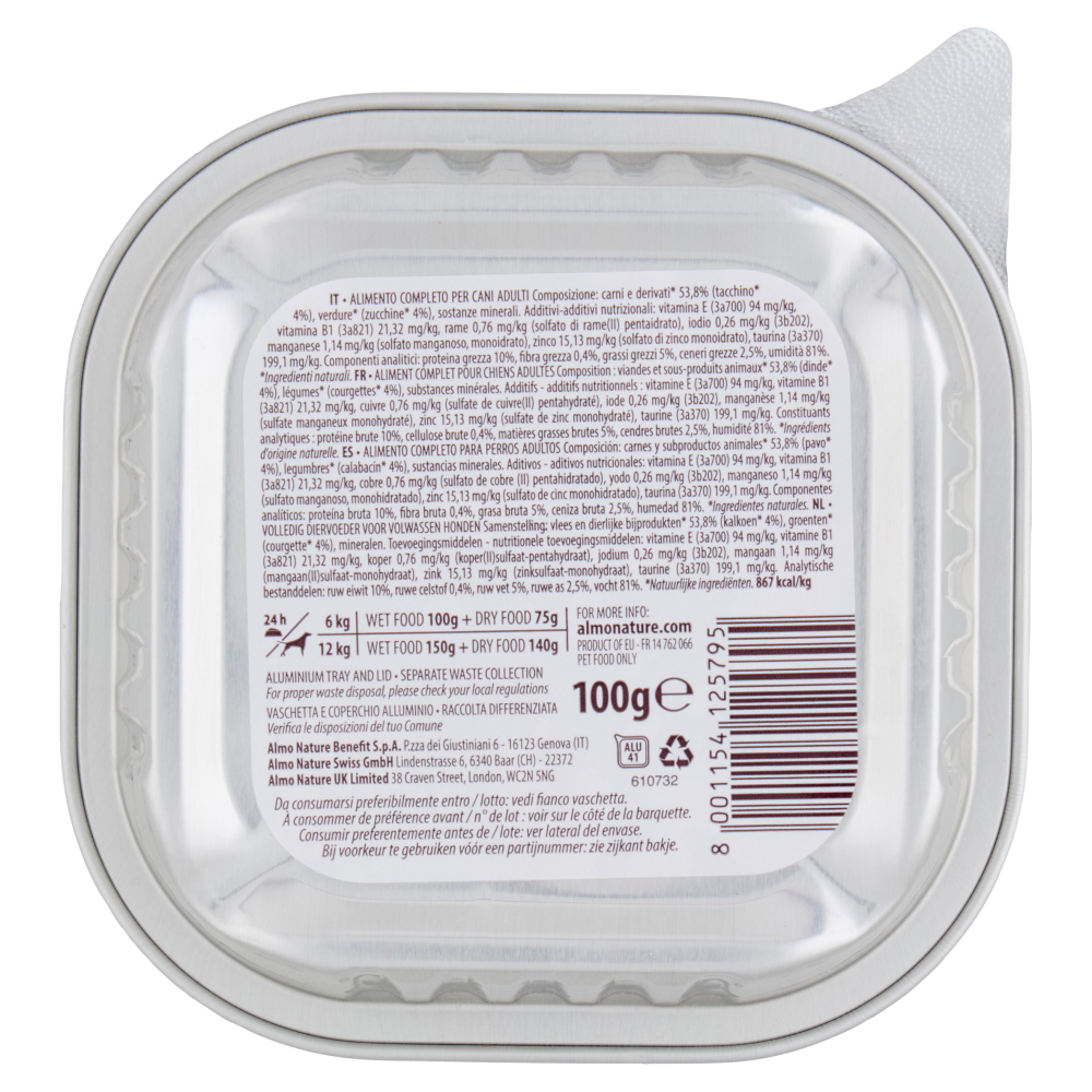 Almo Nature Daily con Tacchino e Zucchine 100 g, , large