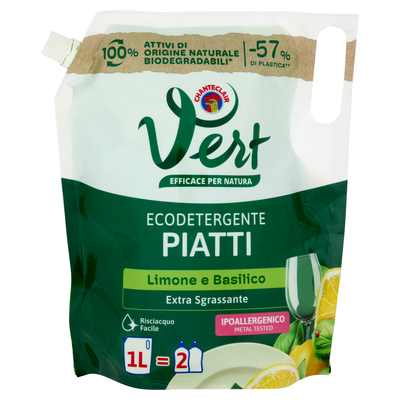 Chanteclair Vert Refill Piatti Limone e Basilico 1000 ml