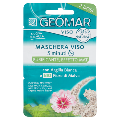 Geomar Viso Maschera Viso Purificante e Effetto-Mat 15 ml