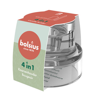Bolsius Accessorio in vetro 4in1 trasparente	