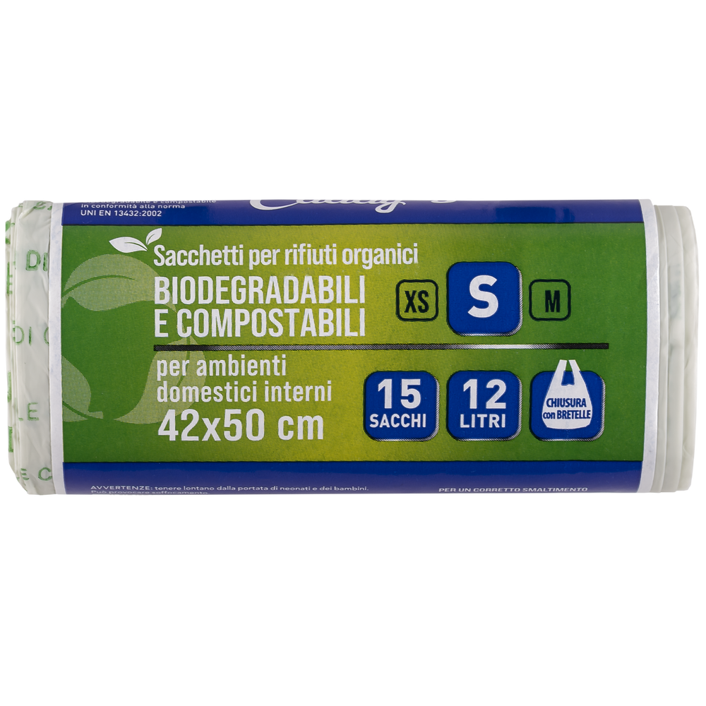 Caddy's Sacchetti Per Rifiuti Organici S 42x50 15 Pezzi, , large