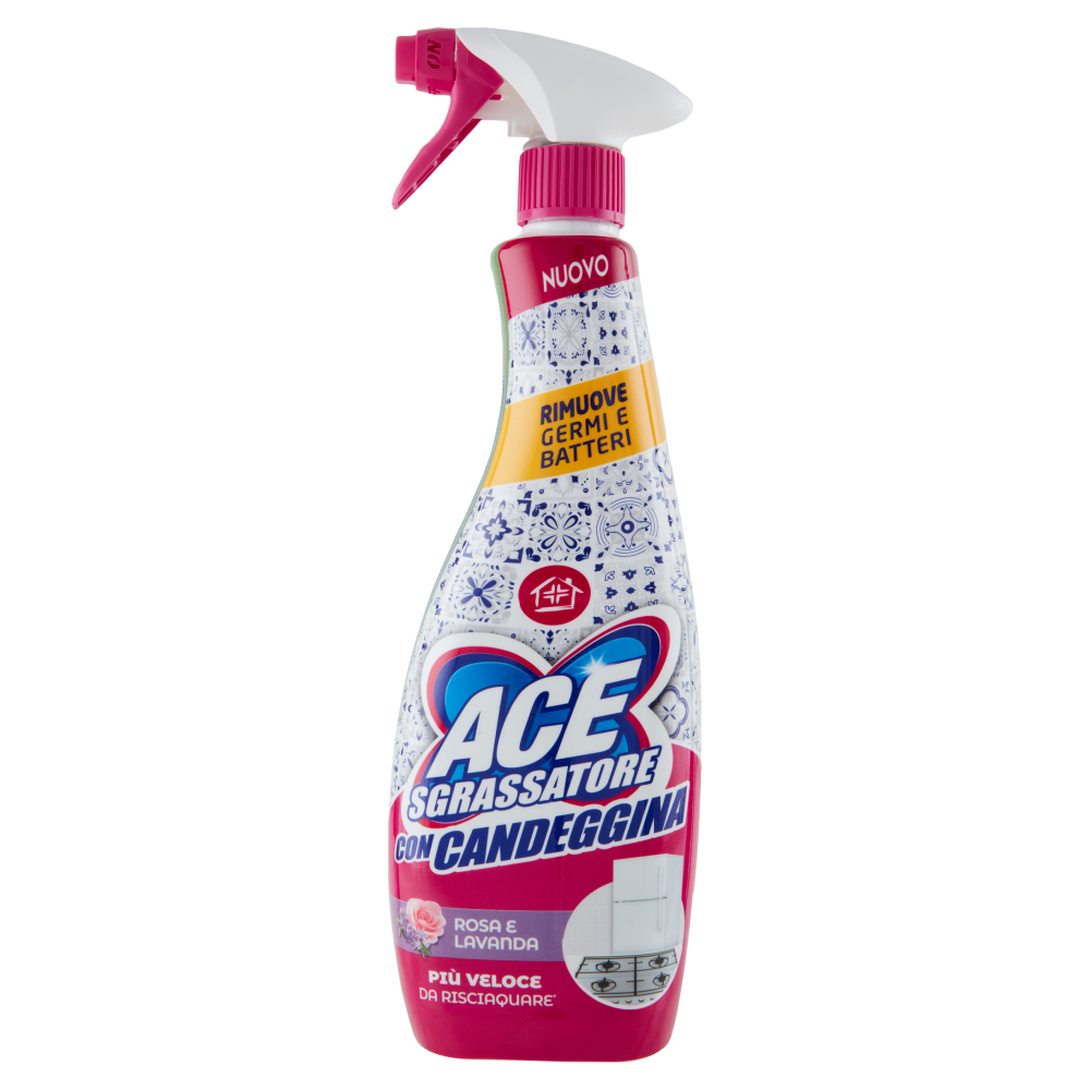 Ace Sgrassatore con Candeggina Rosa e Lavanda 600 ml, , large