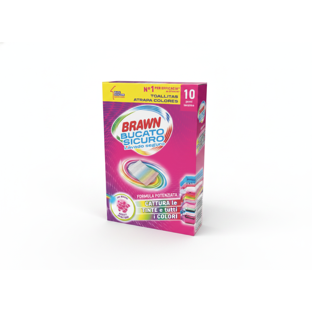 Brawn Bucato Sicuro Cattura Colore 10 Foglietti, , large