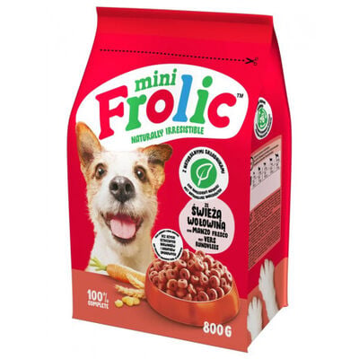 Frolic Complete Dog Taglie Piccole con Manzo, Carote e Cereali 800gr