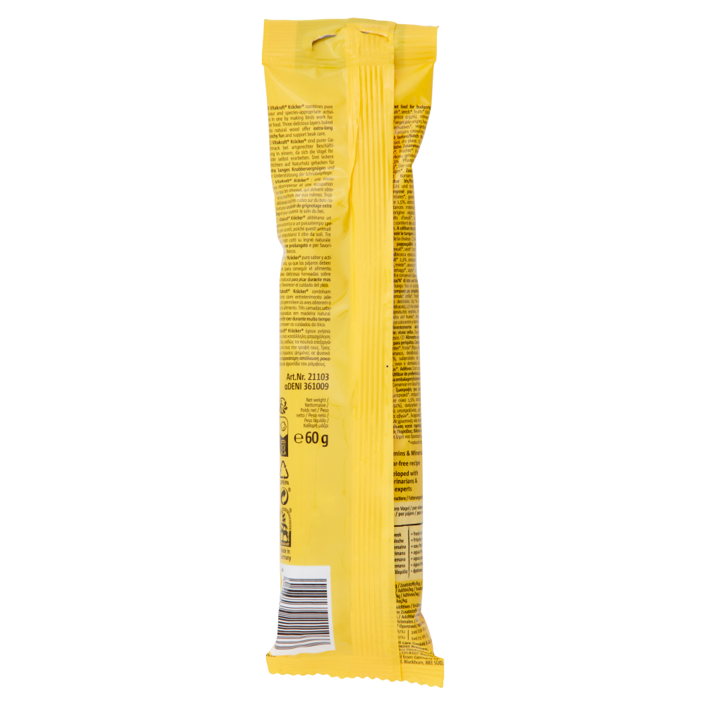 Vitakraft Kr&auml;cker Original + Albicocca & Fico Pappagallini Ondulati 2 Pezzi 60 g, , large
