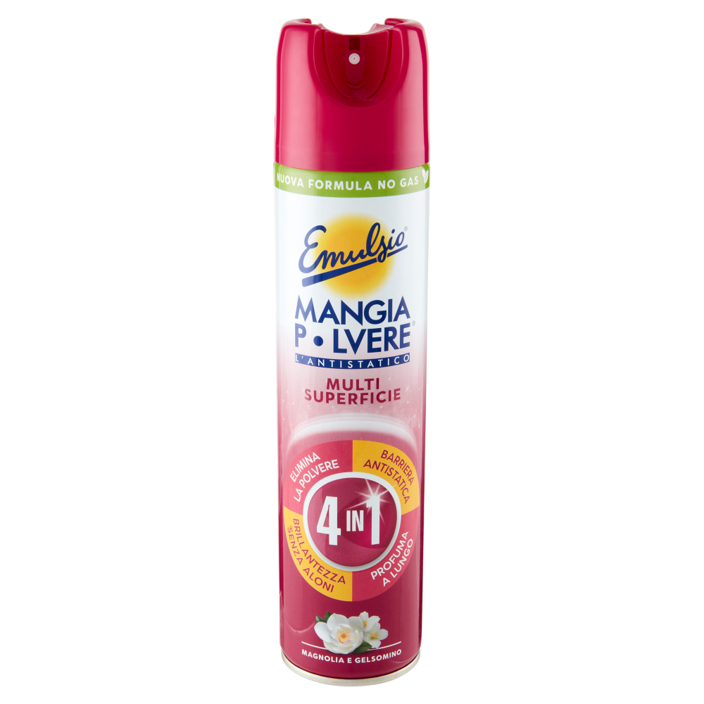 Emulsio Mangia Polvere l'Antistatico Multi Superficie 4 in 1 Magnolia e Gelsomino 300 ml, , large