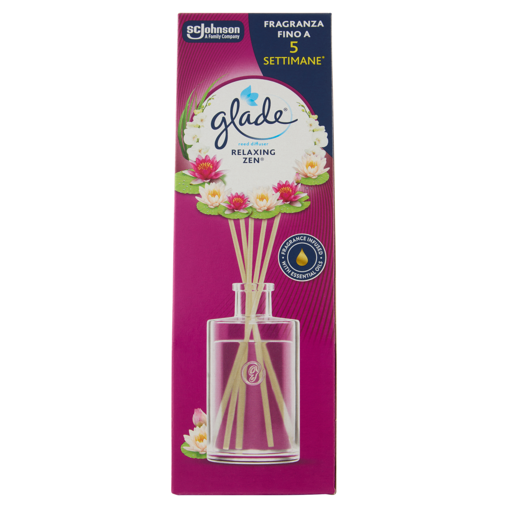 Glade Diffusore a Bastoncini Fragranza Relaxing Zen 50 ml, , large