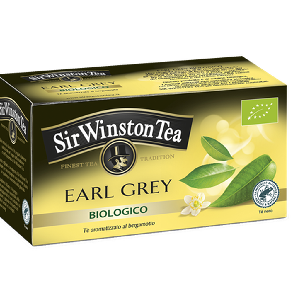 Sir Winston T&egrave; Nero Earl Grey Bio 20 Bustine, , large