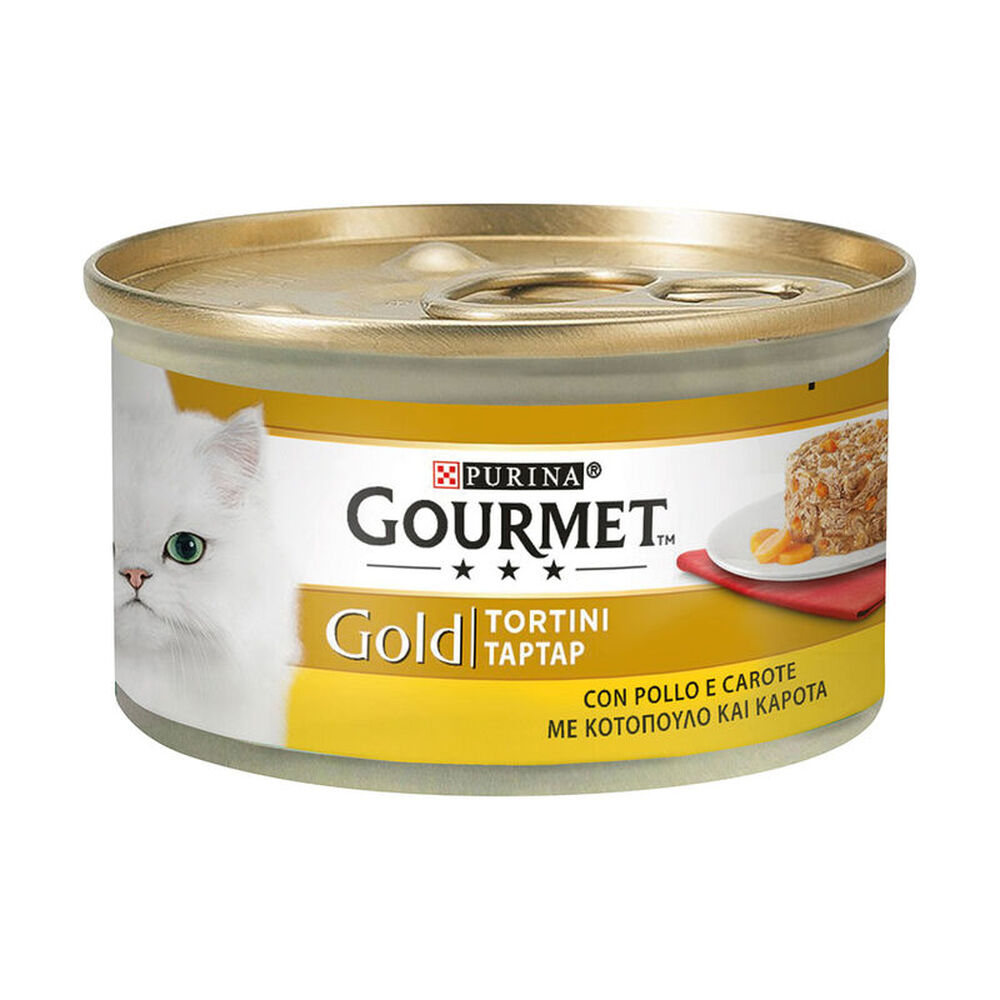 Gourmet Gold Cat Adult Tortini con Pollo e Carote 85 g, , large