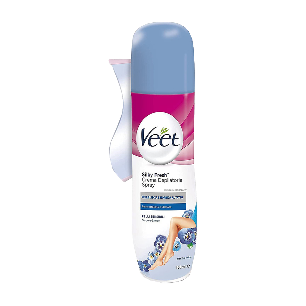 Veet Crema Depilatoria Spray Pelli Sensibili 150 ml, , large