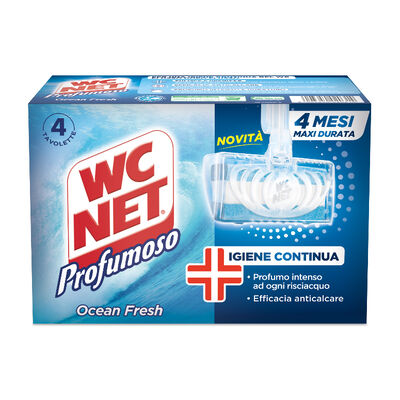Wc Net Tavoletta Ocean Fresh 4 Pezzi