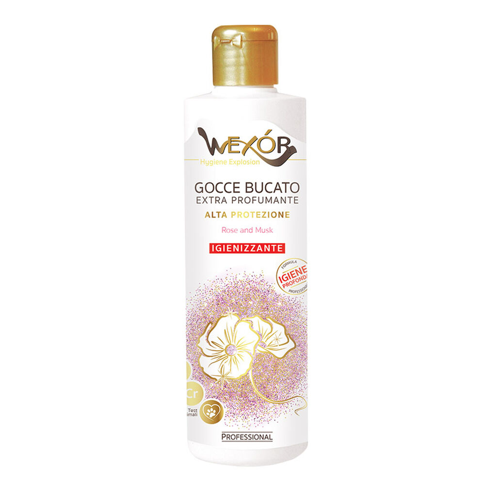 Wexor Gocce Bucato Igienizzanti Rose and Musk 235 ml, , large