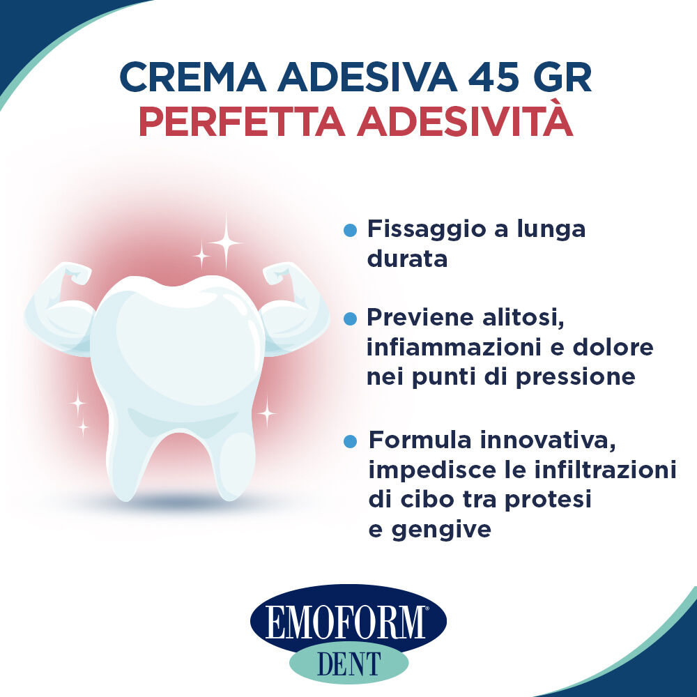 Emoform Dent, Crema Adesiva per Protesi 45 g, , large